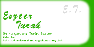 eszter turak business card